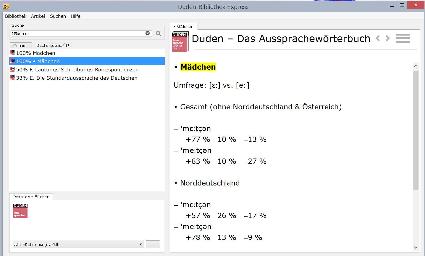 Duden-Bibliothek Express: Die Aussprachewörterbuch (2015) Mädchen 2