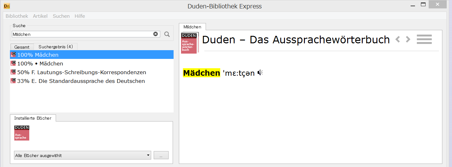 Duden-Bibliothek Express: Die Aussprachewörterbuch (2015)