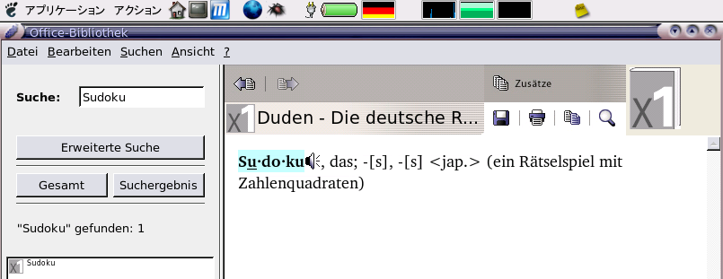 Sudoku im Duden-Rechtschreibung (24. Auflage)