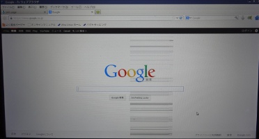 Google displayed in the defected LCD(ThinkPad X220 Tablet)