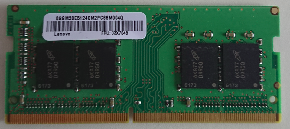 Lenovo FRU: 3X7048 (4GB 1RX8 PC4-2133P-SAB-11)