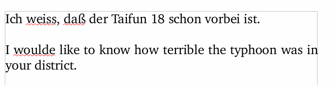 Openoffice.org 3.1.1, spelling check by paragraph