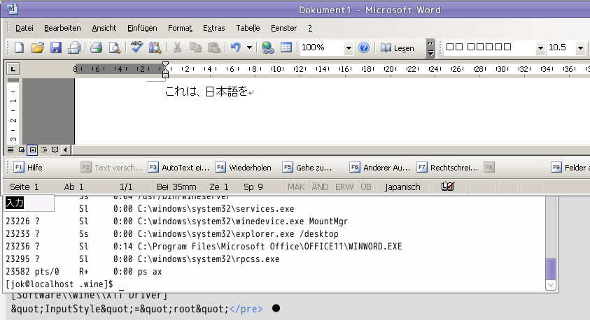 input-method Anthy in scim (Japanese)