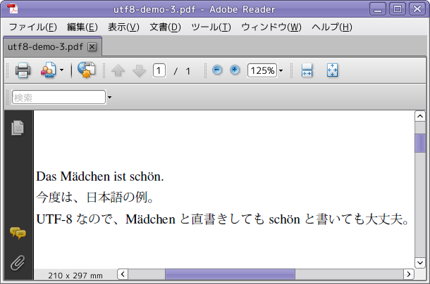 utf8-demo-3.pdf through Adobe Reader 9