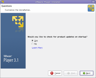 VMware player 3.1 installer