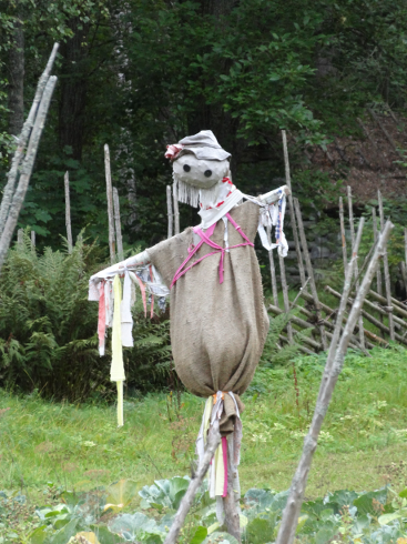 eine Vogelscheuche in Tallinn