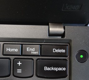 ThinkPad X240, keys on the right side of the keyboard